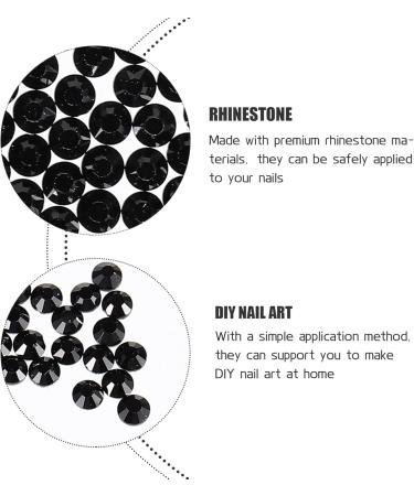 BESPORTBLE 2 Flat Bottom Rhinestone Household Nail Art Nail Supplies Home Decor Manicure Charms Nail Gemstone Glass Nail Beads Nail Glass Charms 3d Rhinestones Flat Nails Flat Drill - Buy Online on GoSupps.com