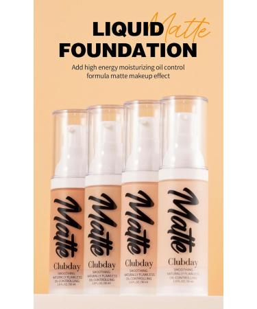 INTEROOKIE Matte Foundation 8-Color Concealer Long-Lasting and Waterproof Makeup Perfect for Acne Control (3) - Buy Online on GoSupps.com