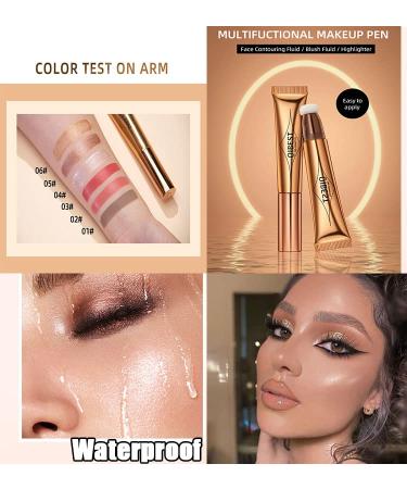 Contour Beauty Wand Liquid Face Concealer Pen Highlighter | Matte Finish | Long Lasting Waterproof Formula - 01 - Buy Online on GoSupps.com