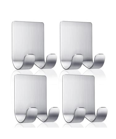 Koboko razor holder hook waterproof 304-soil-shaving shower multifunctional self-adhesive razor holder hook no drilling required for ceiling bathroom kitchen toilet silver