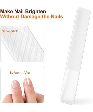 Glass Nano Foot File Callus Remover for Professional Pedicure Care | Hand and Foot Scrubber Tool with Nail File for Dead Skin Removal - Buy Online on GoSupps.com
