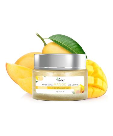 Naturals Exfoliating Mango Lip Scrub Chapped Lips & Reduces Pigmentation Enriched With Mango Butter Kokum Butter & Shea Butter 15gm