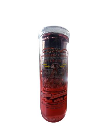 Reversible Spiritual Gel Candle Red & Black