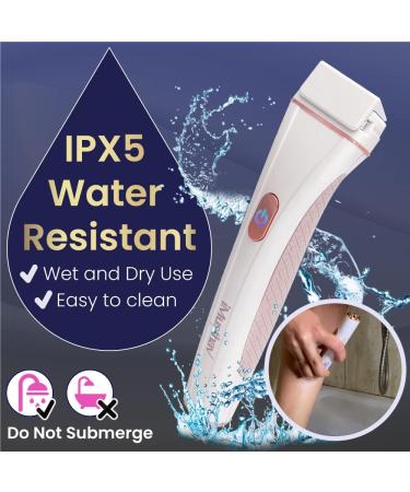 iMusthav DermaRazor - Women's Body Hair Remover | Smooth Skin, USB Rechargeable 18K Gold Plated Blade (MV500-G) - Buy Online on GoSupps.com
