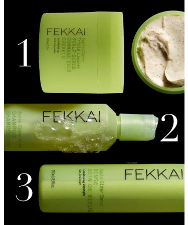 FEKKAI Apple Cider Detox SHAMPOO Deep cleansing for hair and scalp sulfatefree detox shampoo for all hair types 60 ml - Buy Online on GoSupps.com