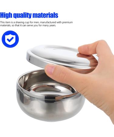 PopetPop 3 Razor Shell Foam Stainless Steel Container - Travel Accessories for Men | Soap & Foam Shells with Lid | 3-Pack (11x5.5cm) - Buy Online on GoSupps.com