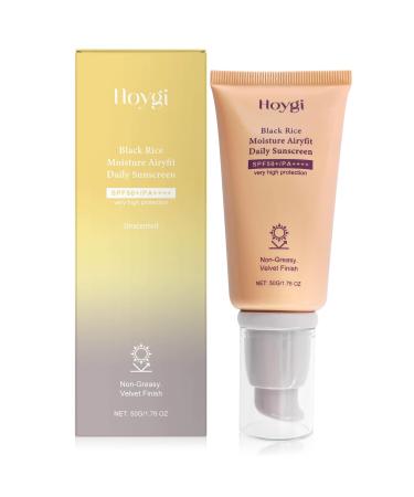 HANGGON Black Rice Moisture Airyfit Daily Sunscreen 50 g mineral sunscreen SPF 50+ moisturizing sunscreen nongreasy strong UVAUVB protection for all skin types Style3