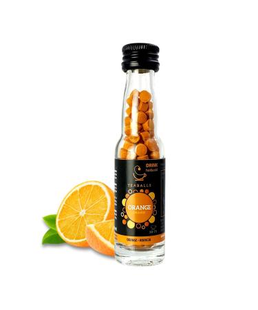 Teaballs Orange Black Selection bottle with 150 Balls results in 30-75 cups of sugar-free tea iced lemonade fruit tea orange 30-75 cups
