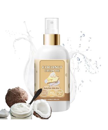 Vanilla Cream Puff Body Milk Mist Vanilla Cream Puff Hair and Body Perfume Spray Body & Hair Fragrance Mist (Coconut Cream)