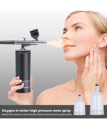 Rhinowisdom Upgraded Portable Cordless Airbrush Kit with Compressor - Rechargeable Handheld Set for Makeup, Nail Art, Model Coloring, Tattoo - Black - Buy Online on GoSupps.com