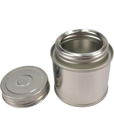 Buy FixtureDisplays 2 OZ Steel Flat Top Can with Tight Seal Twist Cap - Ideal for Glue Chemicals Liquids & Powders - 11309NEW-6PK-NPF - International Shipping Available - Buy Online on GoSupps.com