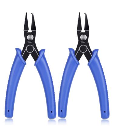Split Ring Pliers for Jewelry Making  Evatage 2Pcs Jump Ring Opening Pliers for Opening Split Ring or Key Chain  Opener Tools for Jewelry Beading Repair Making Supplies 2 Pairs
