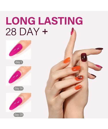 AILLSA Red Glitter Gel Nail Polish Set - 8 Colors for 2022 Spring Summer | Soak Off UV Gel Polish Kit for Nail Art Manicure - Perfect Holiday Gift for Women & Girls - Buy Online on GoSupps.com