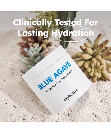 Unscented Blue Agave Body Butter Cream Lotion 9.8 oz - Intense Hydration with Hyaluronic Acid | Vegan Certified for Men, Women, Baby & Kids | Ideal for Chapped Dry Skin - Buy Online on GoSupps.com