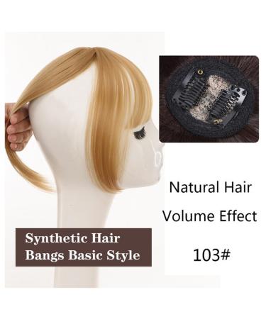 Clip-In Ponytail Hair Parts | Synthetic Bangs & Side Fringe - Natural Look (103# Brown) | International Shipping Available - Buy Online on GoSupps.com