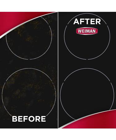 Weiman Cooktop Cleaner Max - 9oz - Removes Burned-On Food, Grease and Watermarks for Sparkling Glass Cooktops - Buy Online on GoSupps.com