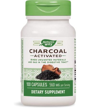 Nature's Way Activated Charcoal Intestinal Cleanser Capsules 260mg - 100 Count x 3 Packs - Buy Online on GoSupps.com