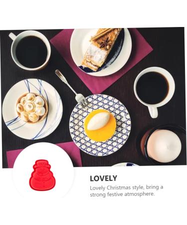 Ciieeo 2 Pcs Baking Mold Christmas Baking Tool Silicone DIY Mold Silicone Cookie Molds Baking DIY Resin Moulds Clay Molds Candle Molds Decorations Micro-Wave Oven Silica Gel 17.8X15.5X3CM As Shown - Buy Online on GoSupps.com