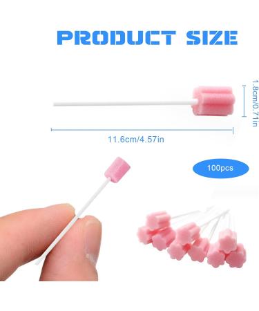 100pcs Mouth Swabs for End of Life Care Mouth Sponges Mouth Sponges on Stick for Hydration Oral Care for Personal Use Tooth Cleaning Tool Foam Swab Sticks for Oral Care. - Buy Online on GoSupps.com