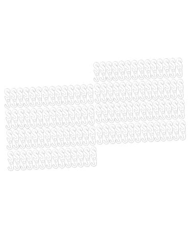 Beaupretty 400 Stk Mask Adjustable Hook Heast Proilitation Mask Clip Ocs Protection Hands M As K Adjustable hook mask extension hooks Anti-slip hooks for mask Tab 5.3 1.5cmx2PCs