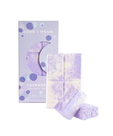 JOON X MOON Bath Bomb Bar (Lavender)  Soothing Bath Soak for Relaxation and Hydrated Skin  Shea Butter & Sea Salt for a Nourishing Bubble Bath  4.9 oz