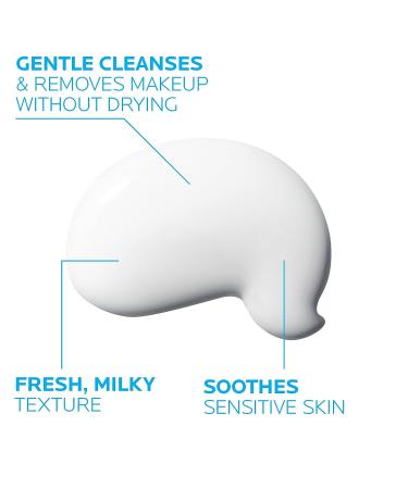 La Roche-Posay Toleriane Dermo Face Cleanser - Gentle Face & Eye Cleanser, Makeup Remover - Milky Texture, Fragrance & Preservative Free - Buy Online on GoSupps.com