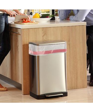 EudokkyNA 13 Gallon Drawstring Garbage Bags Clear Kitchen Trash Bag 110 Bags/2 Rolls - Buy Online on GoSupps.com