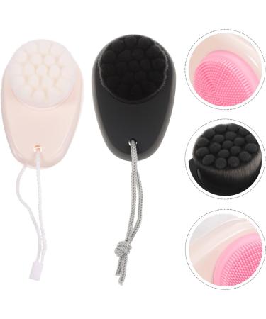 Frcolor Cleaning Brush Face - 2PCS Double-Sided Manual Facial Cleansing Tool for Home Use - Portable Face Brush - Buy Online on GoSupps.com