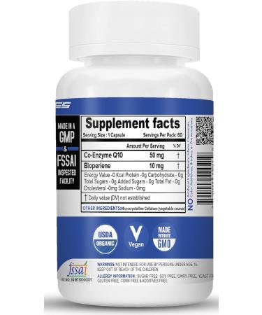 Buy Coenzyme Q10 (CoQ10) 50mg - 120 Capsules for Optimal Health | Fast International Shipping - Buy Online on GoSupps.com