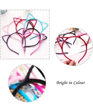 24 Colors Cat Ear Headbands - Cute Cat Hair Hoops for Girls and Adults (24 Pieces) - Buy Online on GoSupps.com