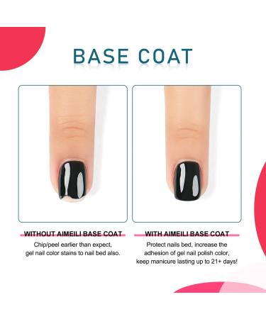 AIMEILI Nutrition Base Coat - Soak Off U V LED Gel Nail Polish - Buy Online on GoSupps.com