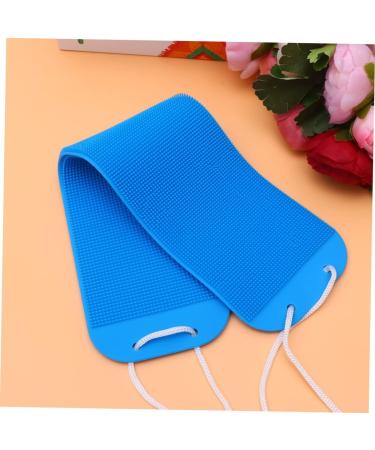 Healvian Silicone Body Scrubber Towel - Pull Back Strip Exfoliator Loofah Brush for Shower & Bath - Buy Online on GoSupps.com