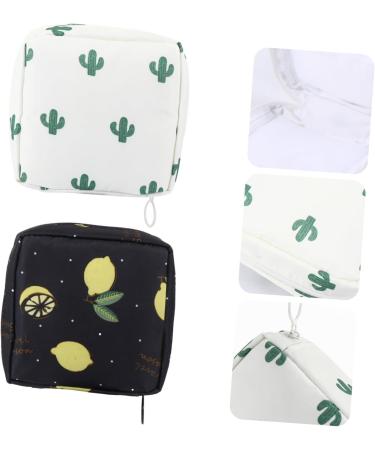Lurrose Women's Bandages Cosmetic Bag - 2 Pack Mini Make-Up Storage | Cute Nylon & Twill-Fabric Pockets for Girls - Buy Online on GoSupps.com