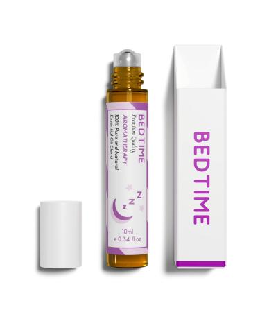 Benatu Bedtime Essential Oil Roll On Blend (with Tangerine Lavender Marjoram Oil)- Travel Size Relaxing Roller for Body Topical Massage Natural Scent Aromatherapy Gift for Women & Men 10ml