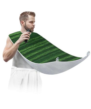 Lawn Beard Bib Apron Beard Hair Catcher for Men Shaving Fathers Day Anniversary Christmas Gifts for Dad Husband Beard Bib with 2 Suction Cups