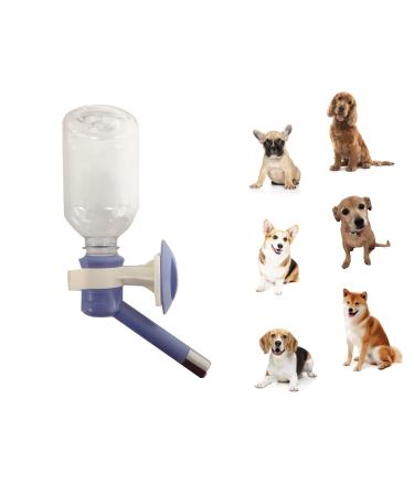 Choco Nose Patented No-Drip Dog Water Bottle/Feeder for Toy Breed to Large Sized Dogs/Cats/Rabbits/Chinchillas/Detachable Pet Food Bowl/for Cages, Crates or Wall Mount/Mess Free Leak-Proof Nozzle Blue Small to Medium Sized Dogs and Cats