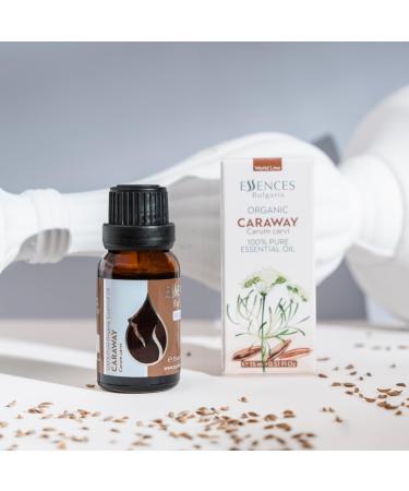 Organic Caraway Essential Oil 15ml - 100% Pure & Natural | Therapeutic Grade Aromatherapy | Cruelty Free, Non-GMO, Vegan - Essences Bulgaria - Buy Online on GoSupps.com