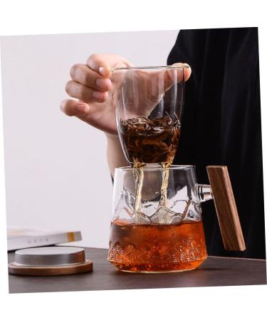 Zerodeko 1pc Flower Tea Cup Glass Cups Drinking Glasses Beer Can The Household Office Cup Office Mug Domestic As Shown 15.3X10.5X8.5cm - Buy Online on GoSupps.com