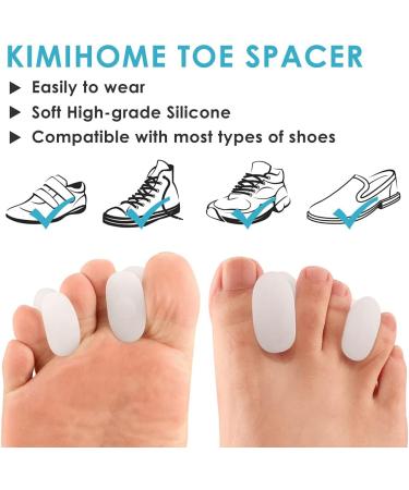 Kimihome 14 Packs Gel Toe Separator - Overlapping Toes, Bunions Relief, Prevent Friction. White - Buy Online on GoSupps.com
