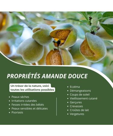 100% ORGANIC SWEET ALMOND OIL Pure and Natural Cold Pressed - Extra Virgin - Body Care Skin Face Hair Vegan (50ml) - Buy Online on GoSupps.com