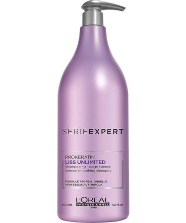 L 'Oreal Professionnel Serie Expert Liss Unlimited Shampoo 1500ml and Pump - NEW 2017