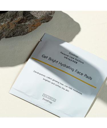 Exosome Get Bright Hydrating Face Pads - Ginseng Tree Exosome Brightening & Quick-Absorbing 100% Vegan - Shop Now - Buy Online on GoSupps.com