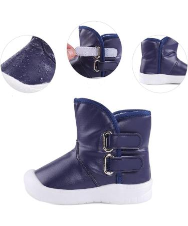 LACOFIA Toddler Snow Boots | Anti-Slip Rubber Sole | Waterproof & Warm | 6 UK Child | Navy Blue - Buy Online on GoSupps.com