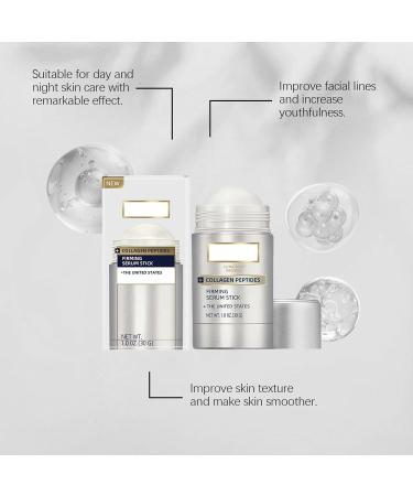 Flysmus Collagen Peptides Firming Serum Stick Collagen Neck Face Care Stick Flysmus Firming Serum Stick Immediate Anti-Wrinkle 3 Min Retinol Firming Serum Stick Instant Lifting (30g 2PC) - Buy Online on GoSupps.com