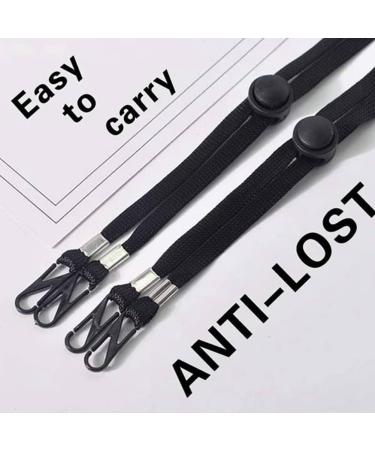 Huhebne 40 Pcs Key Band Holder for Face Masks & Glasses - Anti-Losing Neck Strap for Unisex Women Men & Children - Black - Buy Online on GoSupps.com