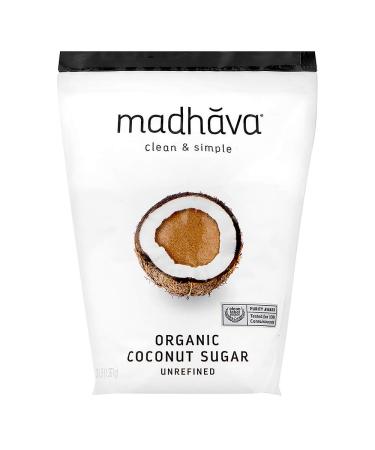 MADHAVA Organic Coconut Sugar 3 Lb. Bag (Pack of 1), Natural Sweetener, Sugar Alternative, Unrefined, Sugar for Coffee, Tea & Recipes, Vegan, Organic, Non GMO 3 Pound (Pack of 1) Coconut Sugar