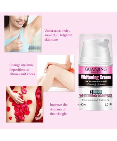 60ml Dark Skin Permanent Whitening Cream Full Body Bleaching Lightening Brightening - Buy Online on GoSupps.com