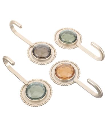 Alipis Towel Hooks 4pcs Wall Towel Mounted Clothes Kitchen Hook Hanging Hat Hand Coat Bathroom Rack Diamond Hanger Hook
