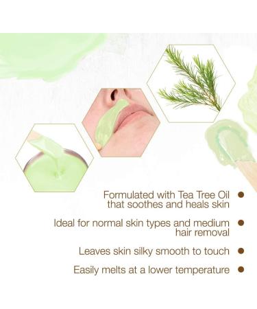GiGi Tea Tree Cream Wax | Soothing Hair Removal Formula 396g - International Shipping Available - Buy Online on GoSupps.com