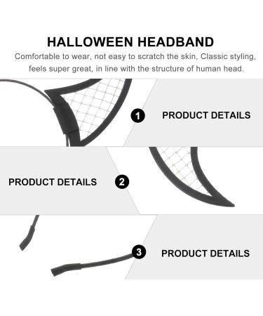 Lurrose Mesh Devil Headband Devil Headband Halloween Devil Horns Black Devil Horns Devil Costume Accessories for Halloween Party Cosplay Photo Prop - Buy Online on GoSupps.com